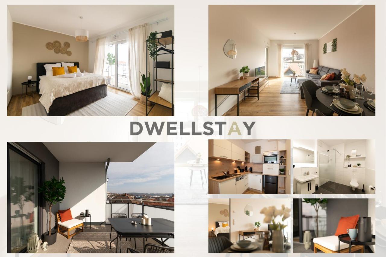 Dwellstay - Modernes Apartment I 55Qm I 2 Zimmer I Kueche I Bad I Terrasse I Tv I Wlan Bad Hersfeld Luaran gambar